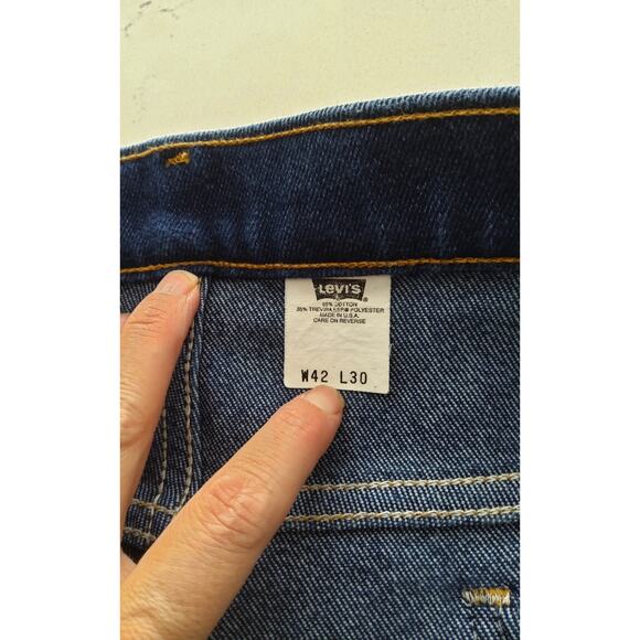 Rare Vtg Levis Black Tab Mens 517 denim jeans 1999 MADE in USA size 42x30 - Picture 10 of 12